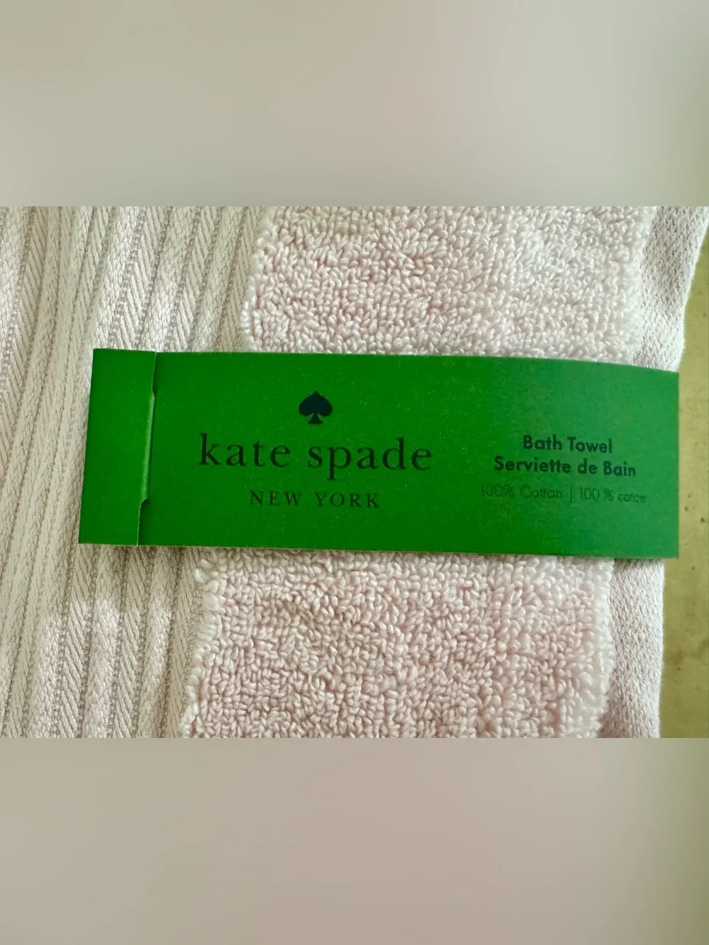Kate Spade New York Pale Pink Towel Set New